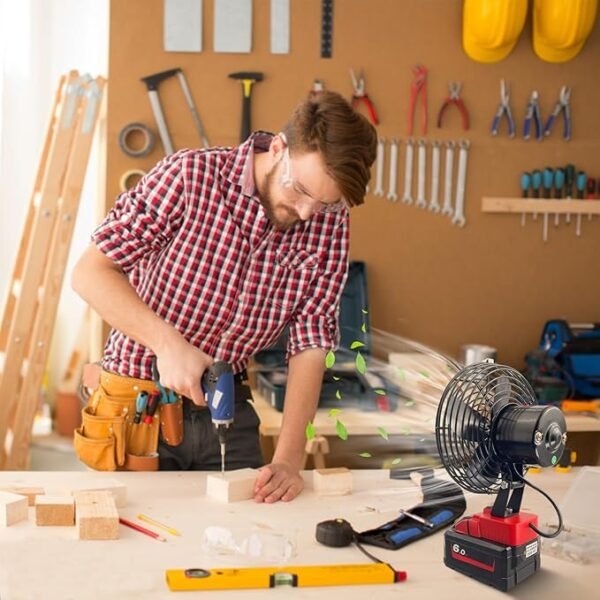 مروحة محمولة قابلة لإعادة الشحن-PORTABLE RECHARGEABLE FAN